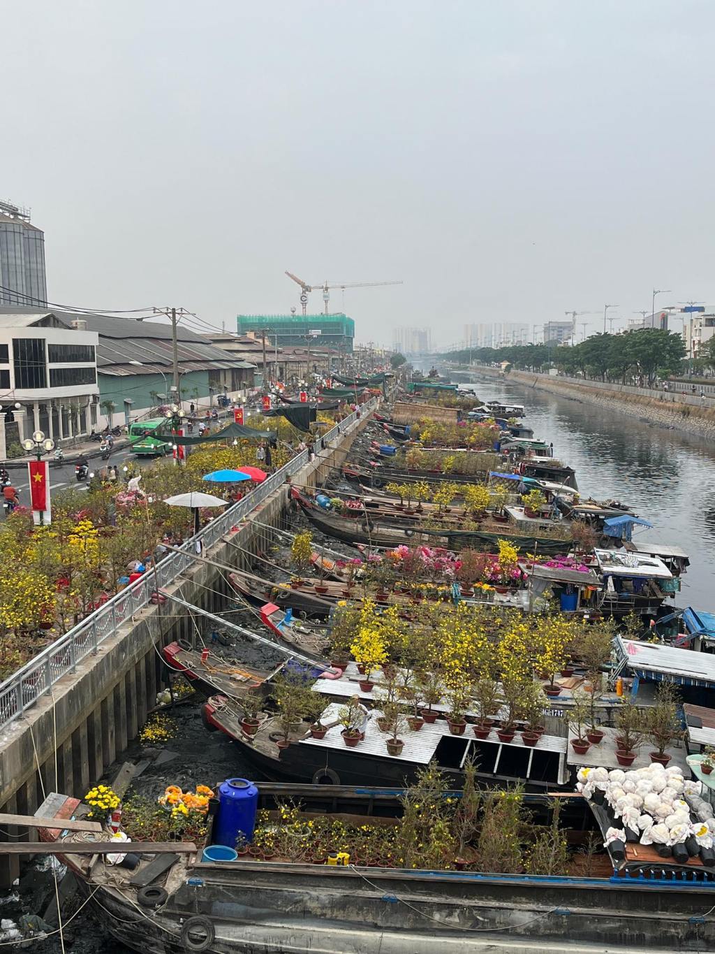 Bến Bình Đông: Khi Mùa Xuân “Trôi” Về Trên Những Chiếc Ghe&nbsp;Bầu